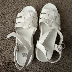 White Woven Strap Women's Sandals - Wild Fable